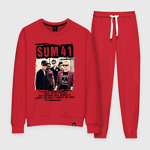 Женский костюм SUM 41 PIECES / Красный – фото 1