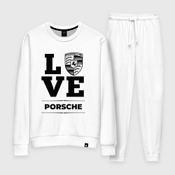 Костюм хлопковый женский Porsche Love Classic, цвет: белый