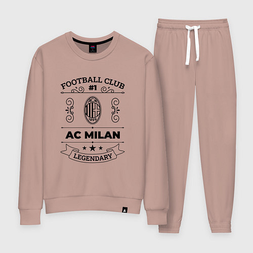 Женский костюм AC Milan: Football Club Number 1 Legendary / Пыльно-розовый – фото 1