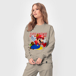 Костюм хлопковый женский SNES - Mario, цвет: миндальный — фото 2