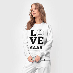 Костюм хлопковый женский Saab Love Classic, цвет: белый — фото 2