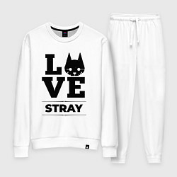 Костюм хлопковый женский Stray Love Classic, цвет: белый