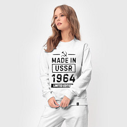 Костюм хлопковый женский Made in USSR 1964 limited edition, цвет: белый — фото 2