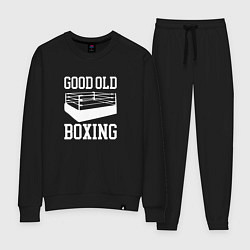 Костюм хлопковый женский Good Old Boxing, цвет: черный