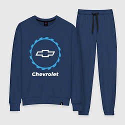 Костюм хлопковый женский Chevrolet в стиле Top Gear, цвет: тёмно-синий