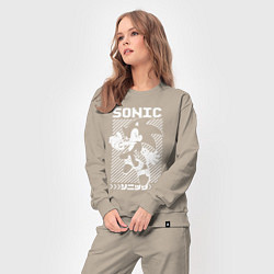 Костюм хлопковый женский Sonic - game, цвет: миндальный — фото 2