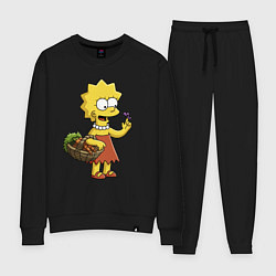 Женский костюм Lisa Simpson с гусеницей на даче