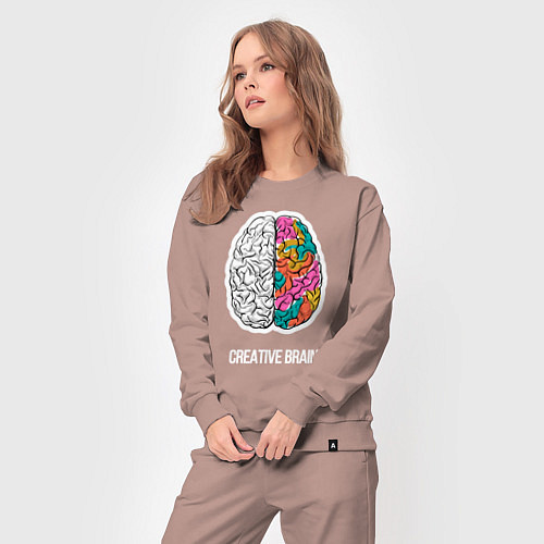 Женский костюм Creative Brain / Пыльно-розовый – фото 3