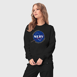 Костюм хлопковый женский NASA NERV, цвет: черный — фото 2