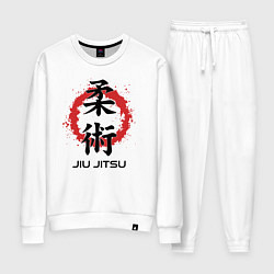 Женский костюм Jiu jitsu red splashes logo