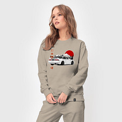 Костюм хлопковый женский Nissan Silvia S14 Sr20 Japan Car, цвет: миндальный — фото 2