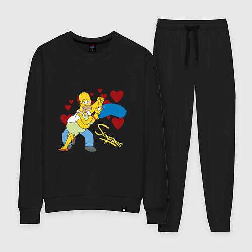 Женский костюм Гомер и Мардж Симпсон / Черный – фото 1