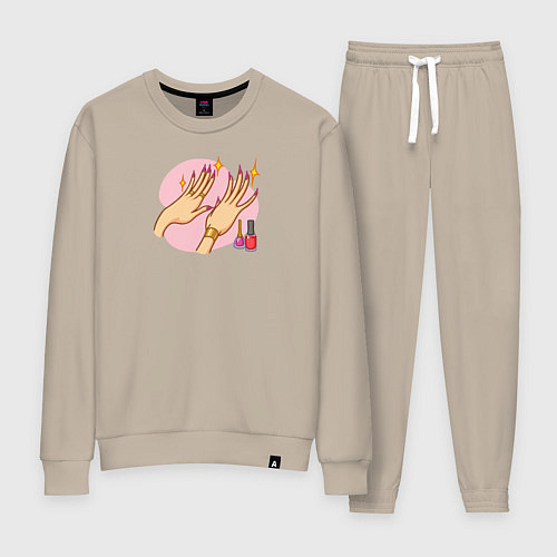 Женский костюм Маникюр / Миндальный – фото 1