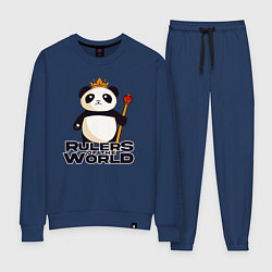Костюм хлопковый женский Панда - Правители Мира, цвет: тёмно-синий