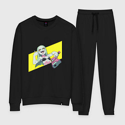 Костюм хлопковый женский Ребекка, цвет: черный