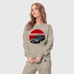 Костюм хлопковый женский Nissan B-14, цвет: миндальный — фото 2