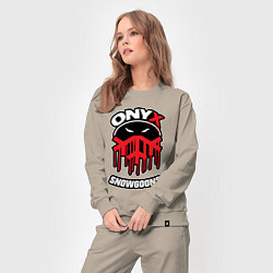 Костюм хлопковый женский Onyx - snowgoons, цвет: миндальный — фото 2