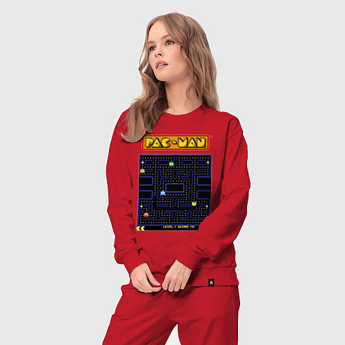 Женский костюм Pac-Man на ZX-Spectrum / Красный – фото 3