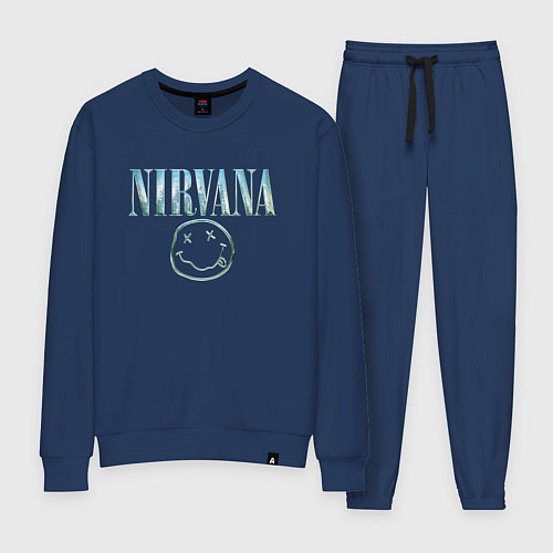 Женский костюм Nirvana - смайлик / Тёмно-синий – фото 1