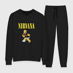 Костюм хлопковый женский Гомер Nirvana, цвет: черный