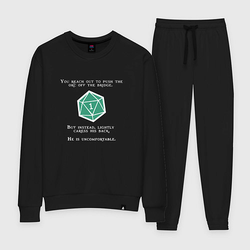 Женский костюм Подземелья и драконы кости / Черный – фото 1