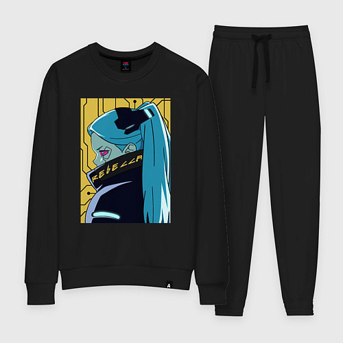 Женский костюм Киберпанк Ребекка / Черный – фото 1