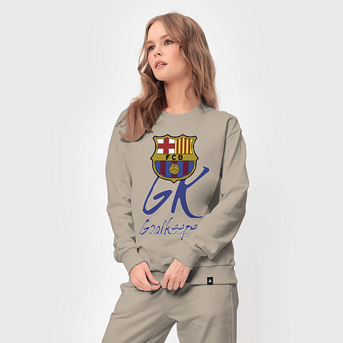 Женский костюм Barcelona - Spain - goalkeeper / Миндальный – фото 3