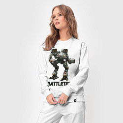 Костюм хлопковый женский Battletech - 16 bit, цвет: белый — фото 2