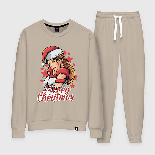 Женский костюм Снегурочка / Миндальный – фото 1