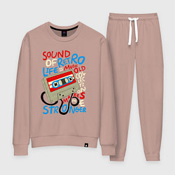 Женский костюм Касссета ретро звук