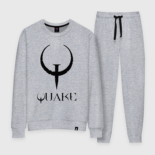 Женский костюм Quake I logo / Меланж – фото 1