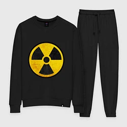 Костюм хлопковый женский Atomic Nuclear, цвет: черный
