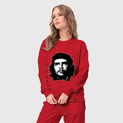 Костюм хлопковый женский Ernesto Che Guevara, цвет: красный — фото 2