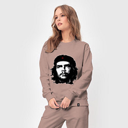 Костюм хлопковый женский Ernesto Che Guevara, цвет: пыльно-розовый — фото 2