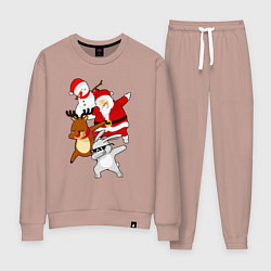 Костюм хлопковый женский Все герои нового года ДЭБуют, цвет: пыльно-розовый