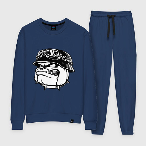 Женский костюм Evil bulldog head / Тёмно-синий – фото 1