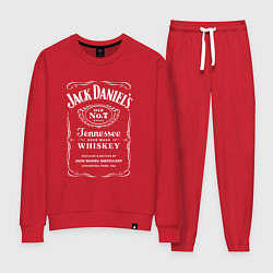 Костюм хлопковый женский Jack Daniels, цвет: красный