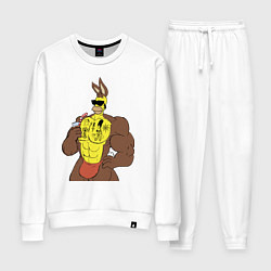 Костюм хлопковый женский Homer Simpson - mighty rabbit, цвет: белый