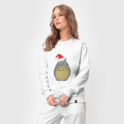 Костюм хлопковый женский Totoro Santa, цвет: белый — фото 2