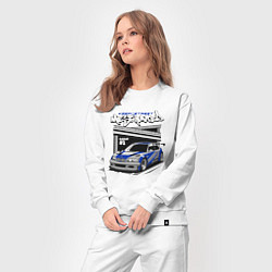 Костюм хлопковый женский BMW M3 GTR - NFS Most wanted, цвет: белый — фото 2