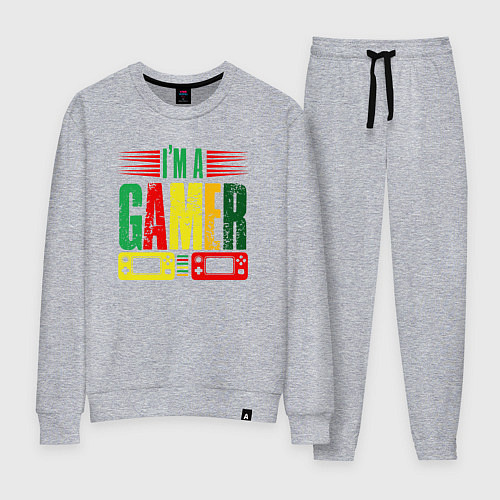 Женский костюм Я геймер / Меланж – фото 1