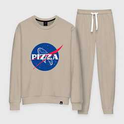 Костюм хлопковый женский Nasa - pizza, цвет: миндальный