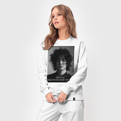 Костюм хлопковый женский Fujii Kaze Help ever hurt never, цвет: белый — фото 2