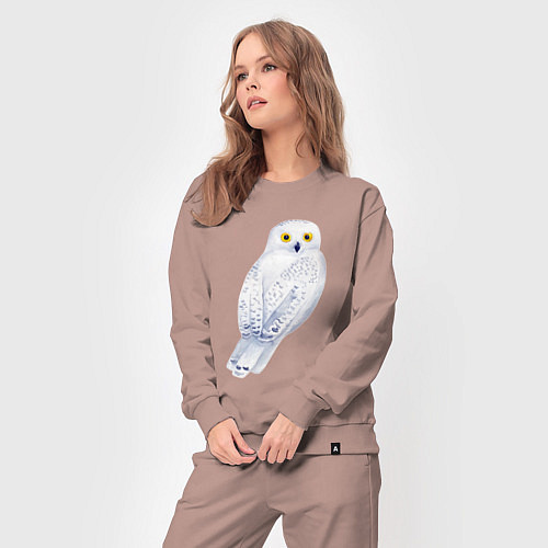 Женский костюм Белая полярная сова / Пыльно-розовый – фото 3