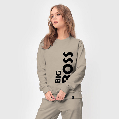 Женский костюм BIG BOSS - темная / Миндальный – фото 3