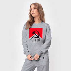 Костюм хлопковый женский USSR Patriot, цвет: меланж — фото 2