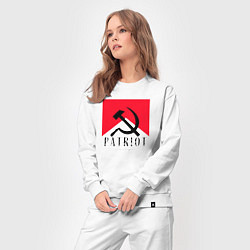 Костюм хлопковый женский USSR Patriot, цвет: белый — фото 2