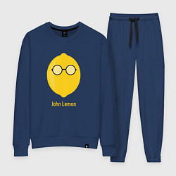 Костюм хлопковый женский John Lemon, цвет: тёмно-синий