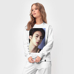 Костюм хлопковый женский Handsome Jin, цвет: белый — фото 2