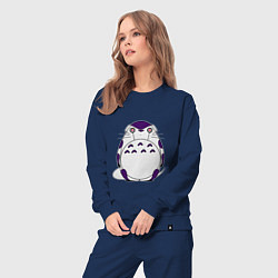 Костюм хлопковый женский Totoro Frieza, цвет: тёмно-синий — фото 2